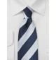 Krawatte gestreift dunkelblau perlgrau