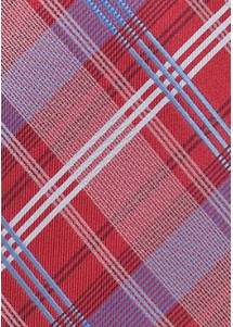Krawatte Streifendesign rot blau