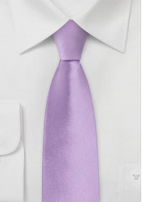 Smalle Zijde stropdas paars