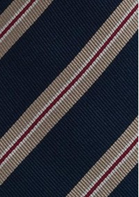 Klassische Regiments-Krawatte in Marineblau