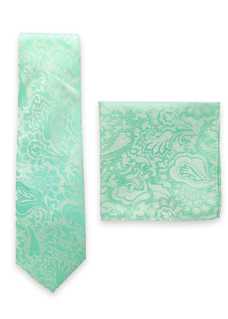 Samenstelling Zakdoek en Zakdoek Paisley Patroon