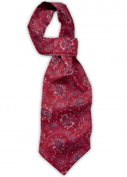 Ascot aus dem gleichen Stoff und Farbe