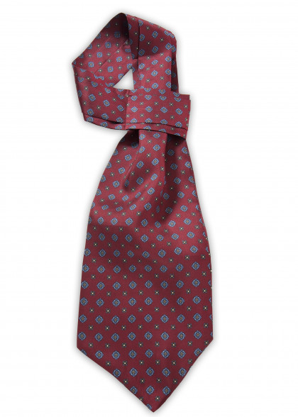 Ascot aus dem gleichen Stoff und Farbe