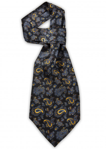 Ascot aus dem gleichen Stoff und Farbe