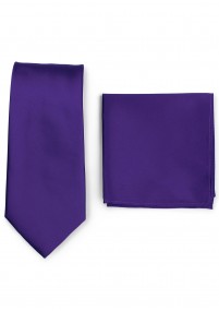 Zakdoek en zakdoek in een set - paars