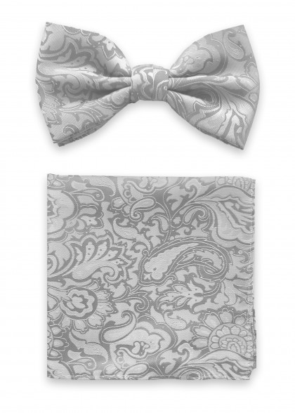 Set vlinderdas aus dem gleichen Stoff und Farbe