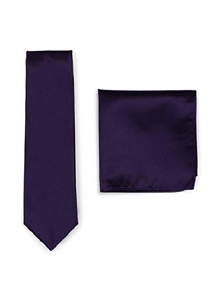 Set stropdas aus dem gleichen Stoff und Farbe