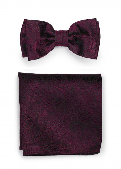 Set vlinderdas aus dem gleichen Stoff und Farbe