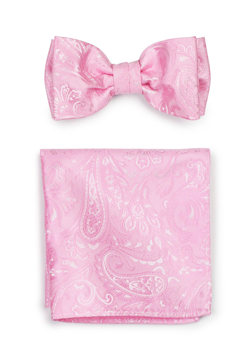 Herenstrik met Cavalier Shawl Paisley motief rose