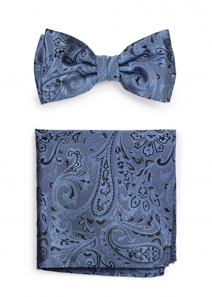 Set vlinderdas aus dem gleichen Stoff und Farbe