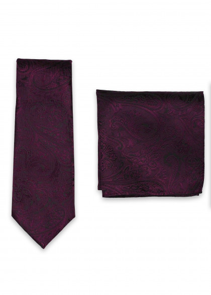 Set stropdas aus dem gleichen Stoff und Farbe
