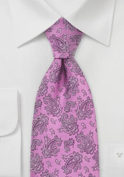 Krawatte Paisleys rose Krawatte Paisleys rose
