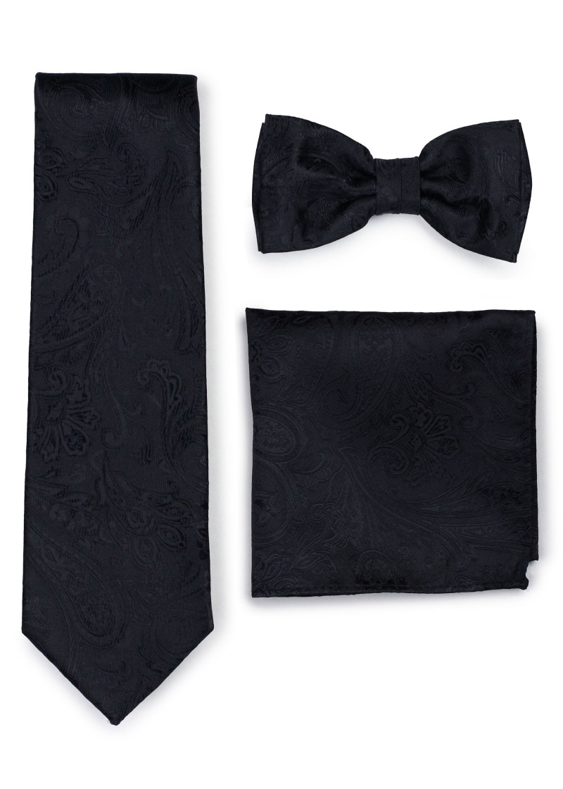 Set: herenstropdas, strik, decoratieve doek