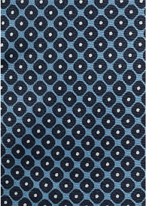 Seidenschal breit Ornament-Design himmelblau