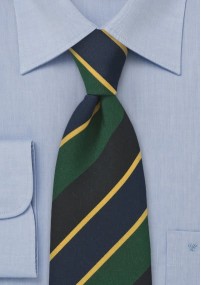 Atkinsons stropdas geel zwart blauw groen