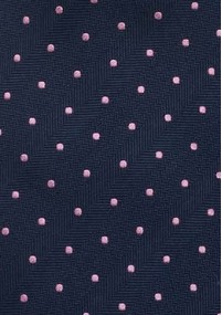 Krawatte blau rosa Punkte