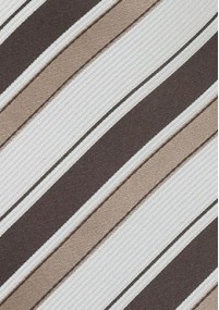 Bologna Krawatte braun/weiß