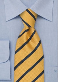 stropdas strepen blauw geel