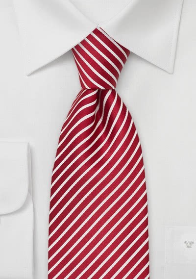 Dignity XXL-Krawatte Rot/Weiß Dignity XXL-Krawatte Rot/Weiß
