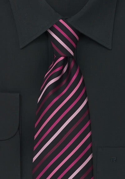 klap verschil enthousiasme Clip stropdas roze paars zwart | Kopen bij Stropdas.org