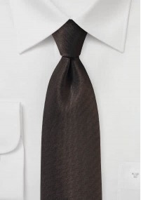 Zakelijke stropdas Visgraat donkerbruin