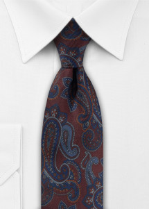 Stropdas Paisley-patroon Wijnrood...