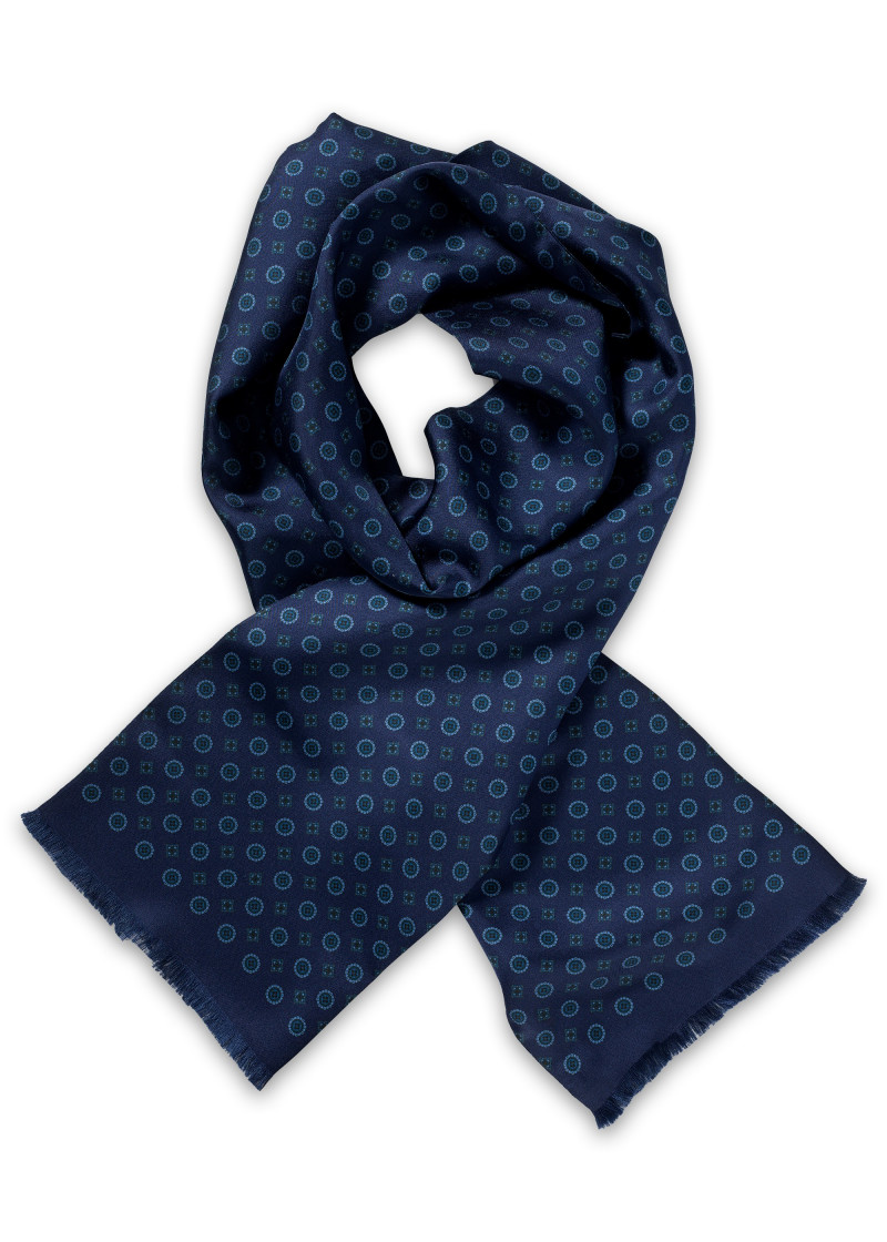Heren Sjaal Emblemen marineblauw