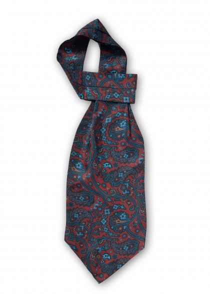 Ascot aus dem gleichen Stoff und Farbe
