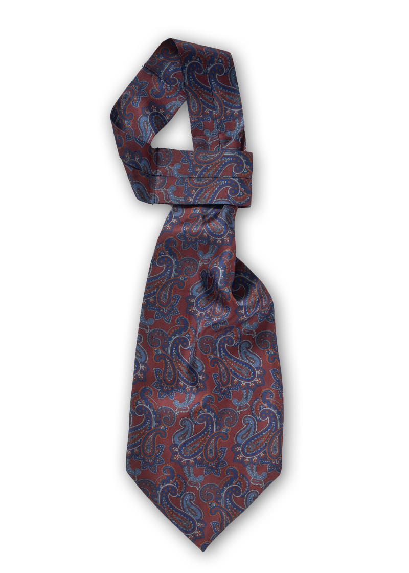 Ascot paisley motief donkerrood
