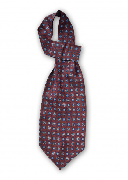 Ascot aus dem gleichen Stoff und Farbe