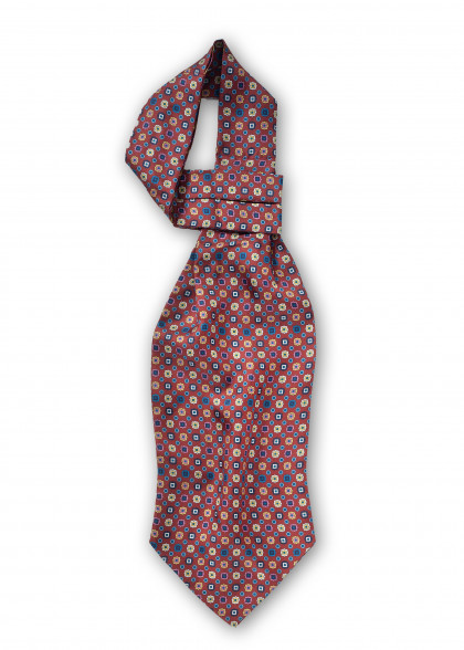 Ascot aus dem gleichen Stoff und Farbe
