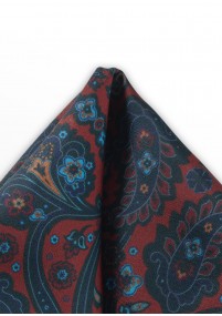 Decoratieve sjaal paisley patroon bordeaux...