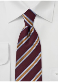 Zakelijke stropdas streep ontwerp bordeaux...