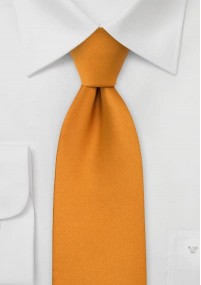 Clip-Krawatte orange einfarbig