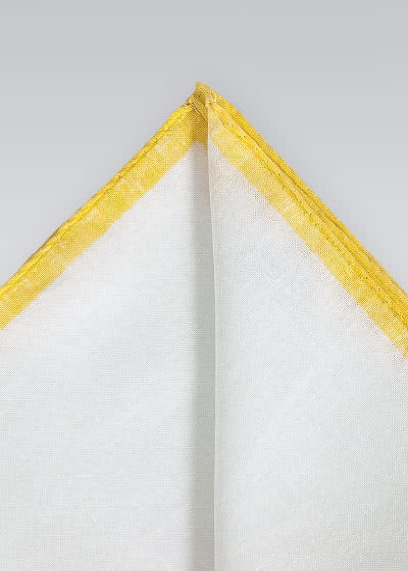 Decoratieve doek natuurlijke witte linnen gele
