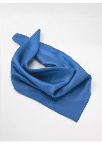 Dames halsdoek zijde blauw