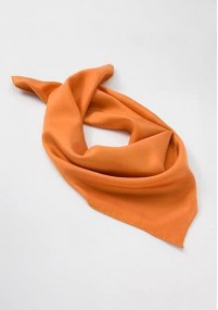 Damessjaal zijde oranje