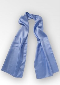 Dames sjaal zijde hemelsblauw