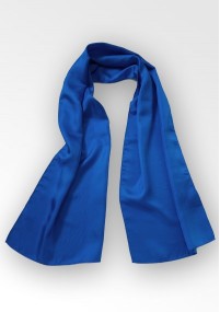 Dames sjaal zijde blauw