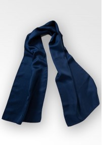 Dames sjaal zijde Middernacht Blauw