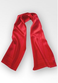 Heren sjaal streepdesign Medium Rood
