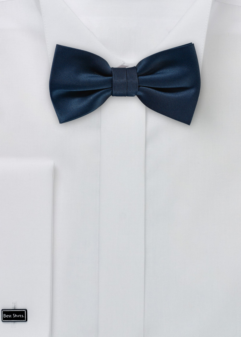 Herenstrik Plain Poly Fibre Donkerblauw
