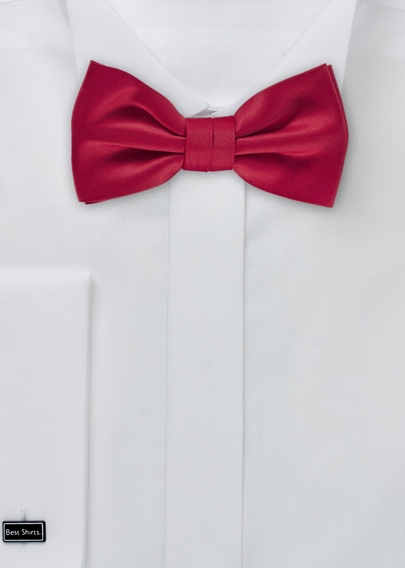 Herenstrik Effen Microvezel Medium Rood