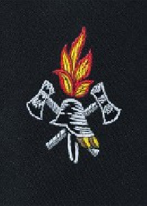 Feuerwehr-Krawatte schwarz