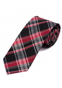 Zakelijke stropdas ruitpatroon rood...