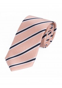 XXL-Businesskrawatte Streifendesign rosa nachtschwarz weiß
