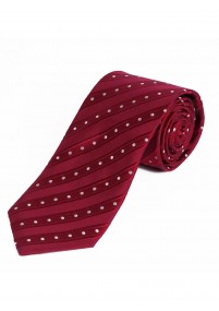 XXL Zakelijke stropdas Lijnen Medium Rood