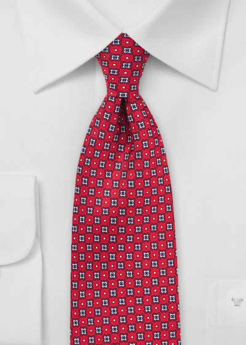 Business Tie Emblemen medium rood
