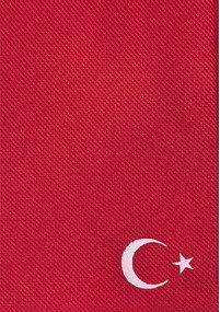 National-Herrenkrawatte Türkei Rot