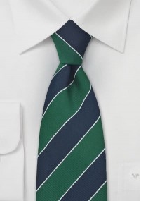 XXL stropdas blauw groen wit